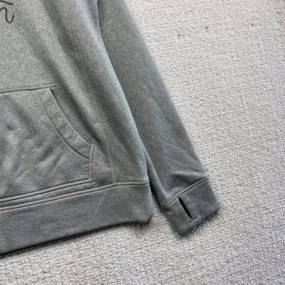 Burton Hoodie Sweatshirt Men's Size Medium Gray Mountain / Sun Rise Doodle Read - Picture 4 of 15